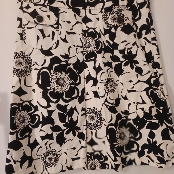 Merona Black and White Skirt - Picture 1 of 5